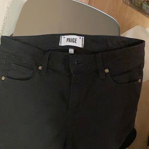 Paige Kylie crop black jeans